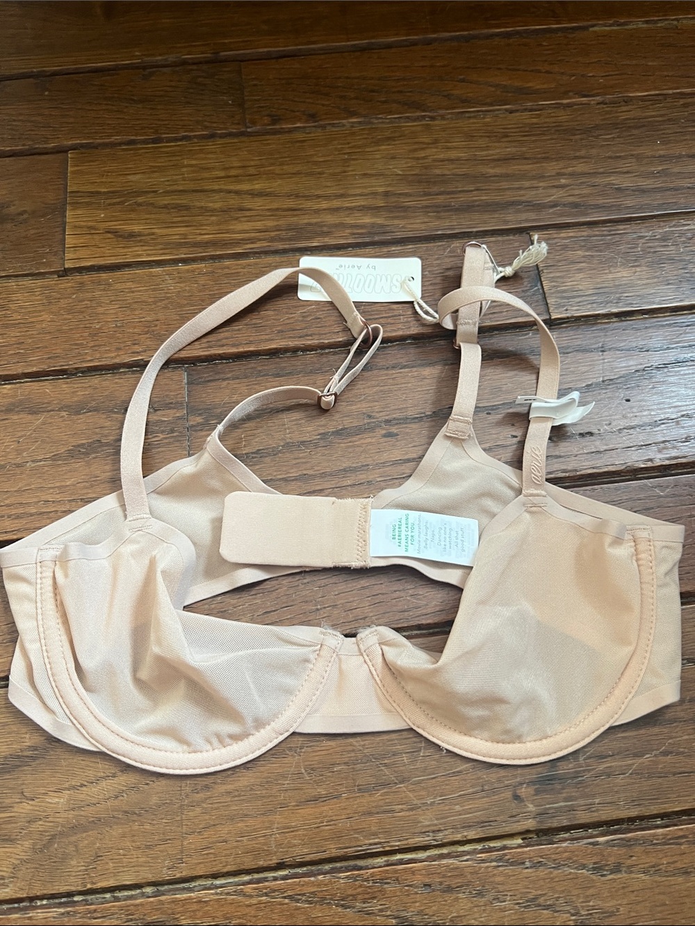 Aerie Nude Smoothez Mesh Underwire Full Coverage Bra 34B NEW WITH TAGS NWT